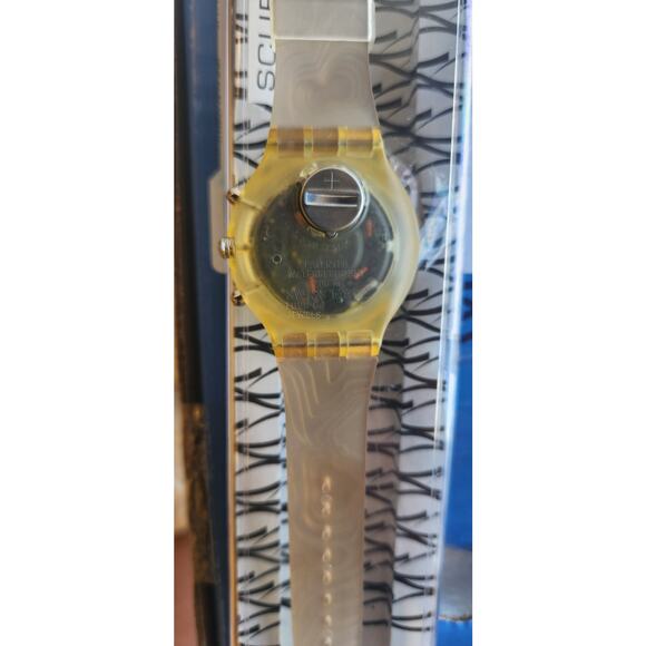 Swarch watch CARTOGRAPHIC SBK113 1997 Aquachrono Swiss Made Divers Chrono Quartz - Picture 5 of 5